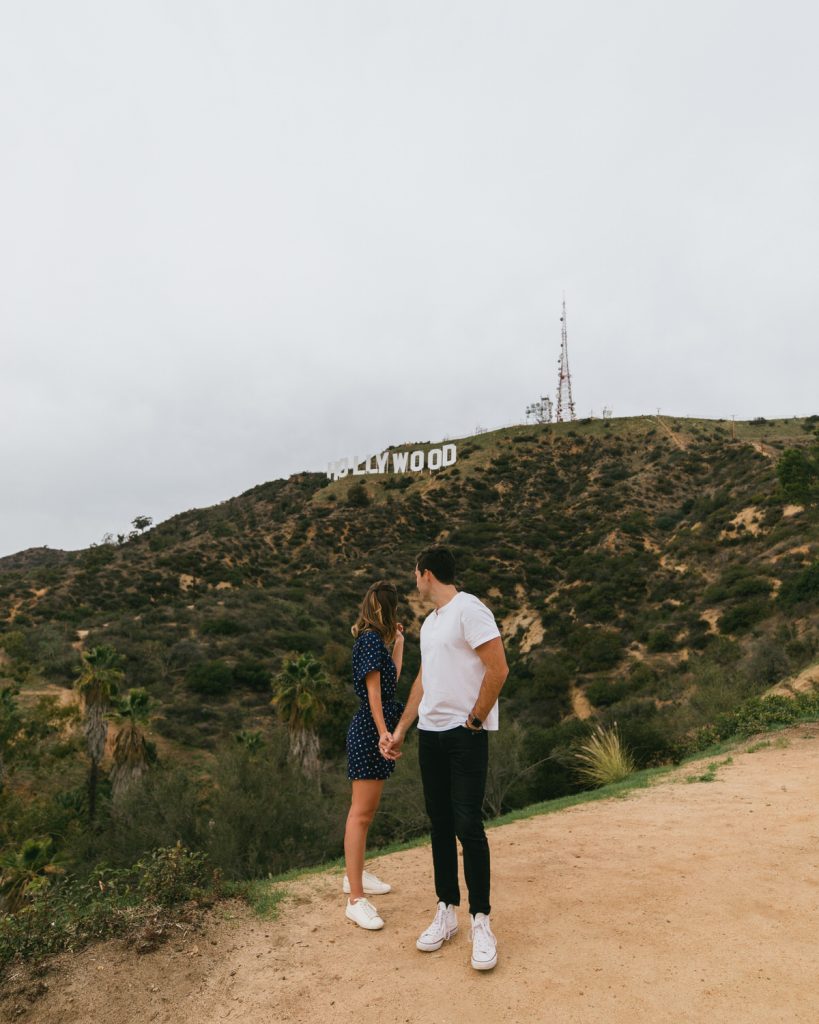 Samantha and Ryan at Hollywood sign LA