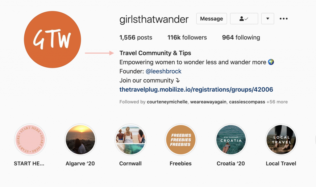 Girls That Wander | How to Create a Good Bio on Instagram