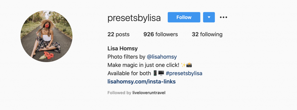 Presets By Lisa