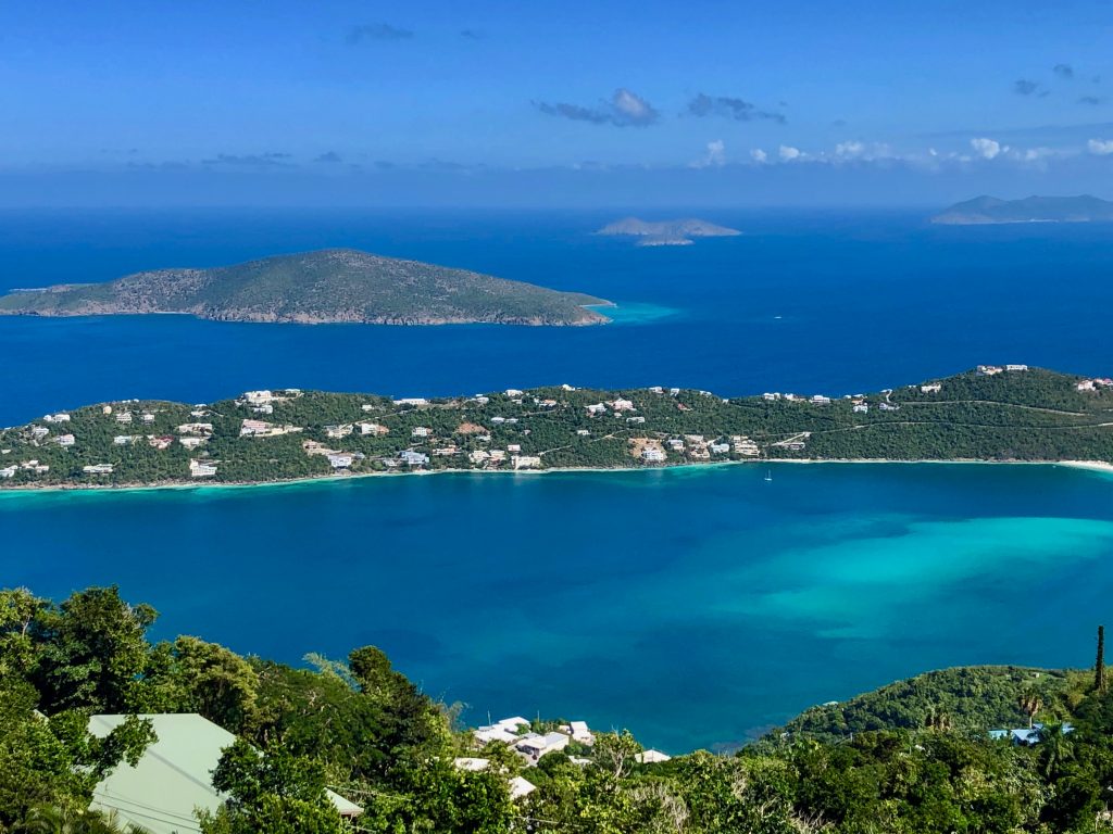 Aerial view of St. Thomas USVI