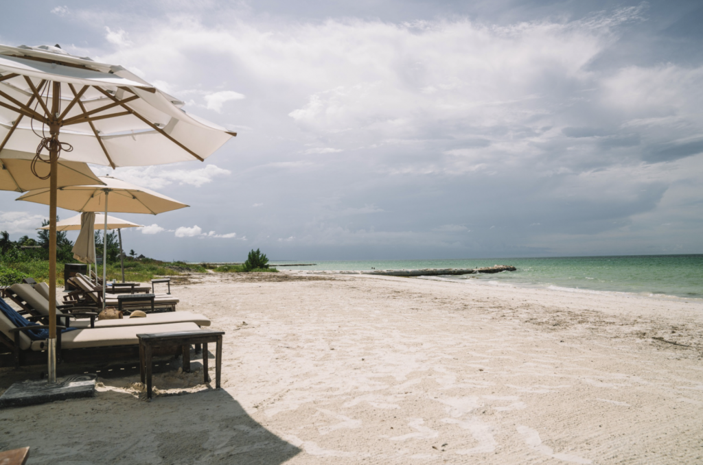 Beach views on Isla Holbox