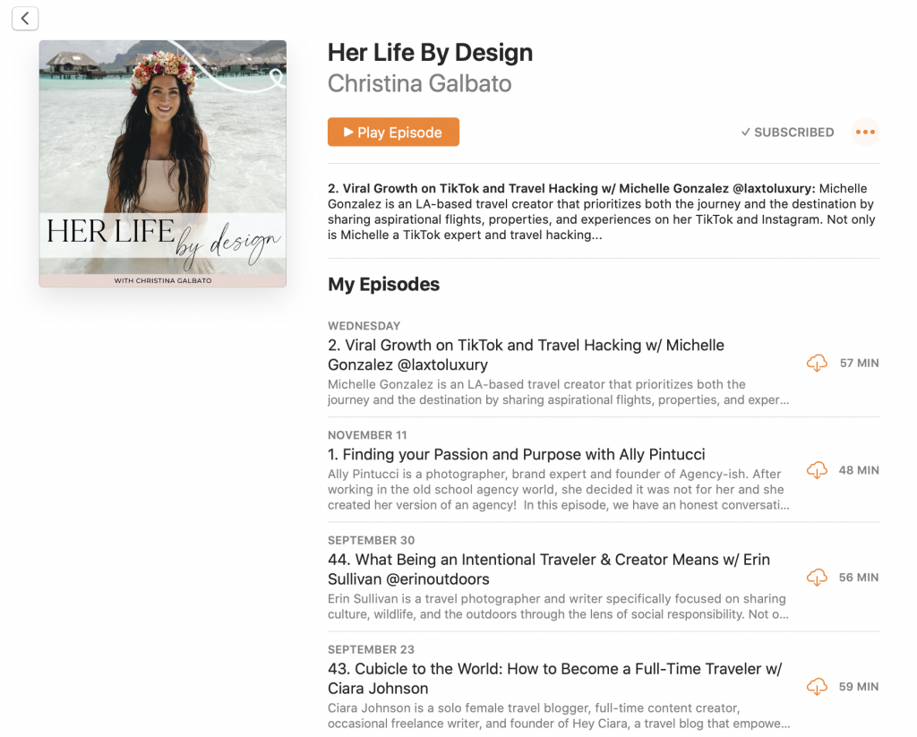 Her Life By Design Podcast on Apple | 20 Steps for Starting a Podcast
