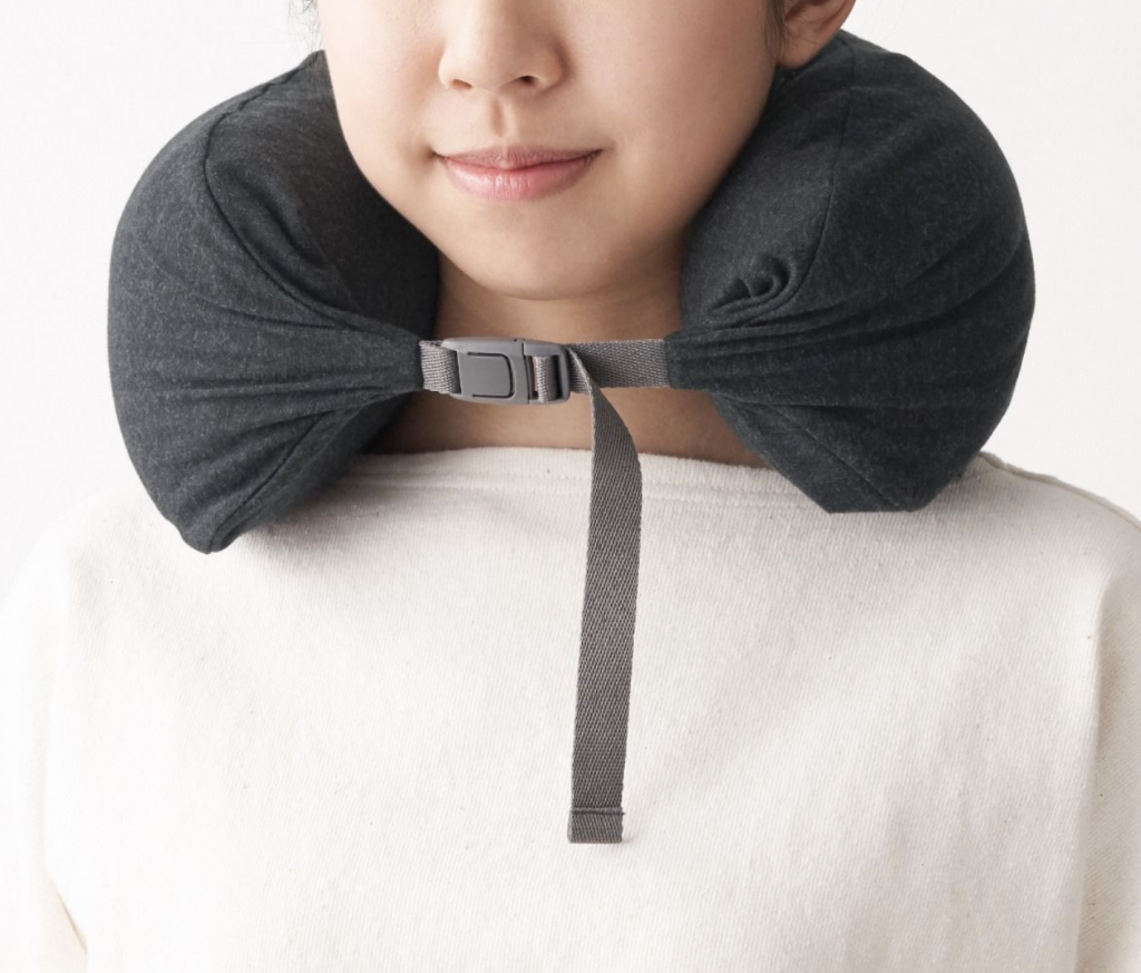 Muji microbead neck pillow | 40 Perfect Gifts for Travel Lovers